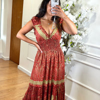 Vestido Indiano Vermelho