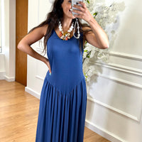 Vestido Cintura Cinderela Azulão