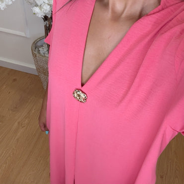 Tunica Oversize Rosa Fuscia