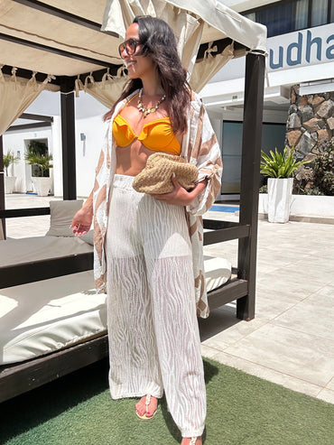 Pantalona de rede Bege