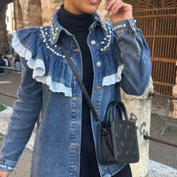 Camisa de Ganga com Folhos