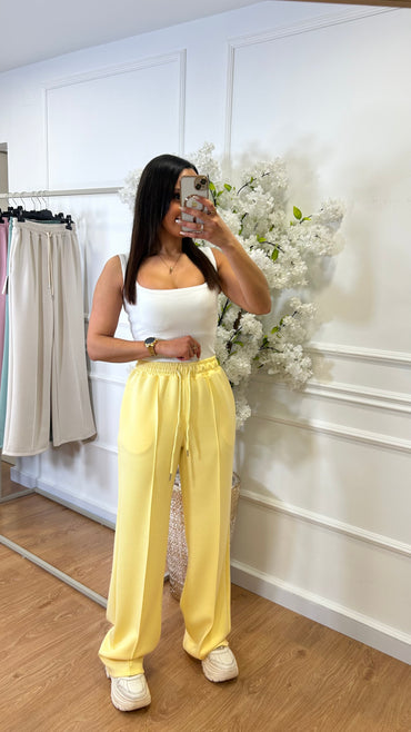 Calça de Fato de Treino Amarelo