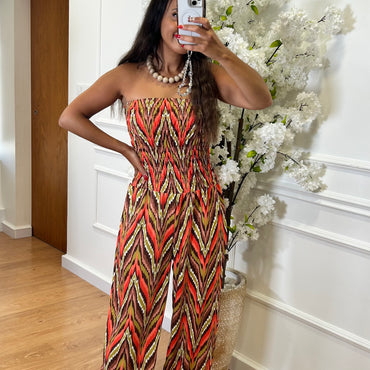 Macacao Zig Zag Estampado