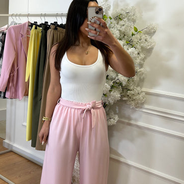 Pantalona com Laço em Rosa