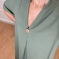 Tunica Oversize Verde Seco