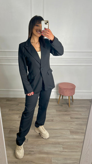 Conjunto Blazer+Calça Preto