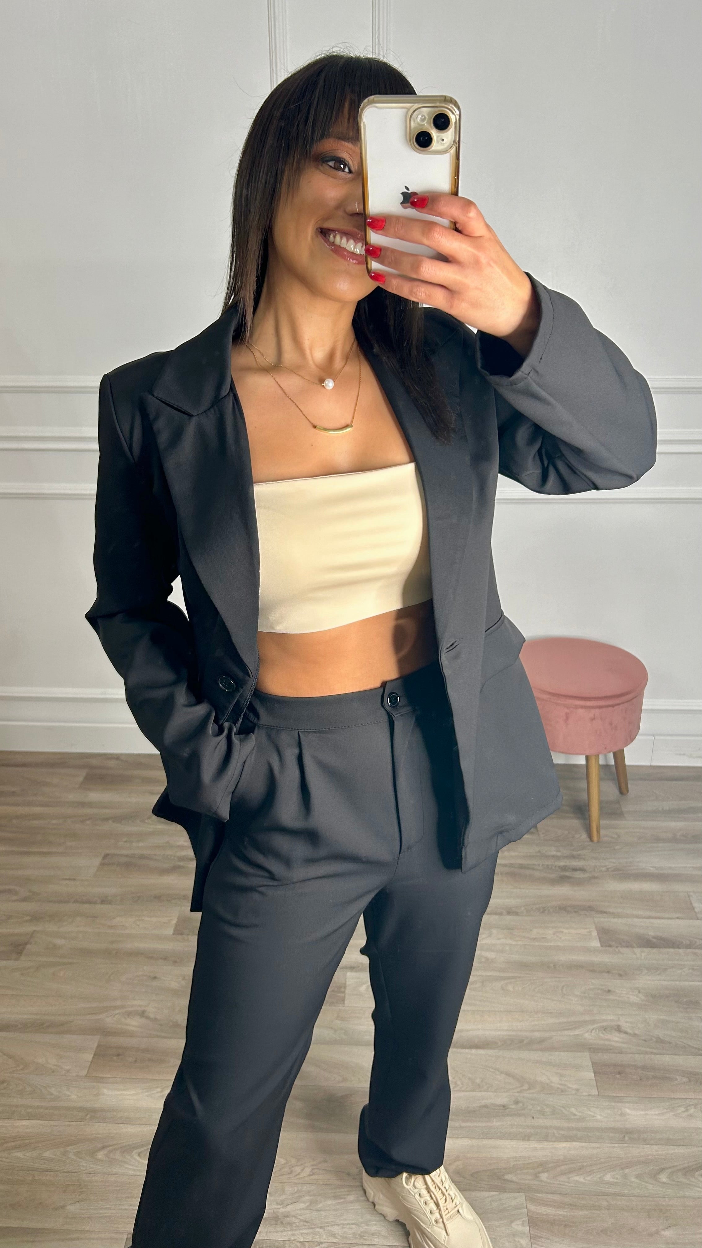 Conjunto Blazer+Calça Preto