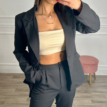 Conjunto Blazer+Calça Preto