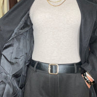 Casaco de Fazenda Midi Preto