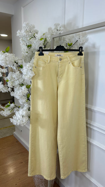 Calça de Ganga Wide Leg REDIAL Amarela