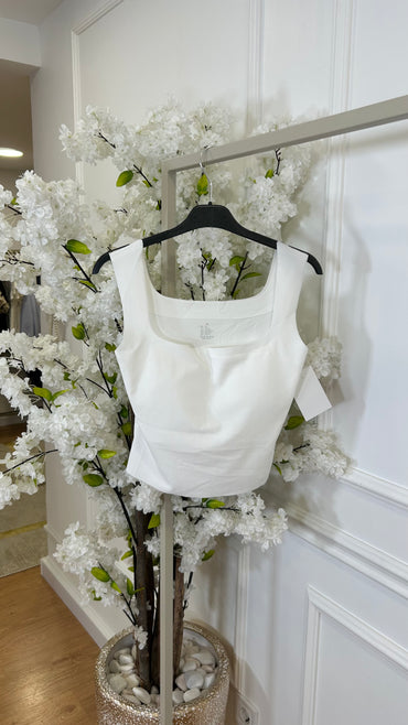 Top Modelador copas Almofadadas Branco