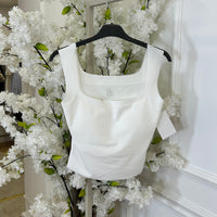 Top Modelador copas Almofadadas Branco