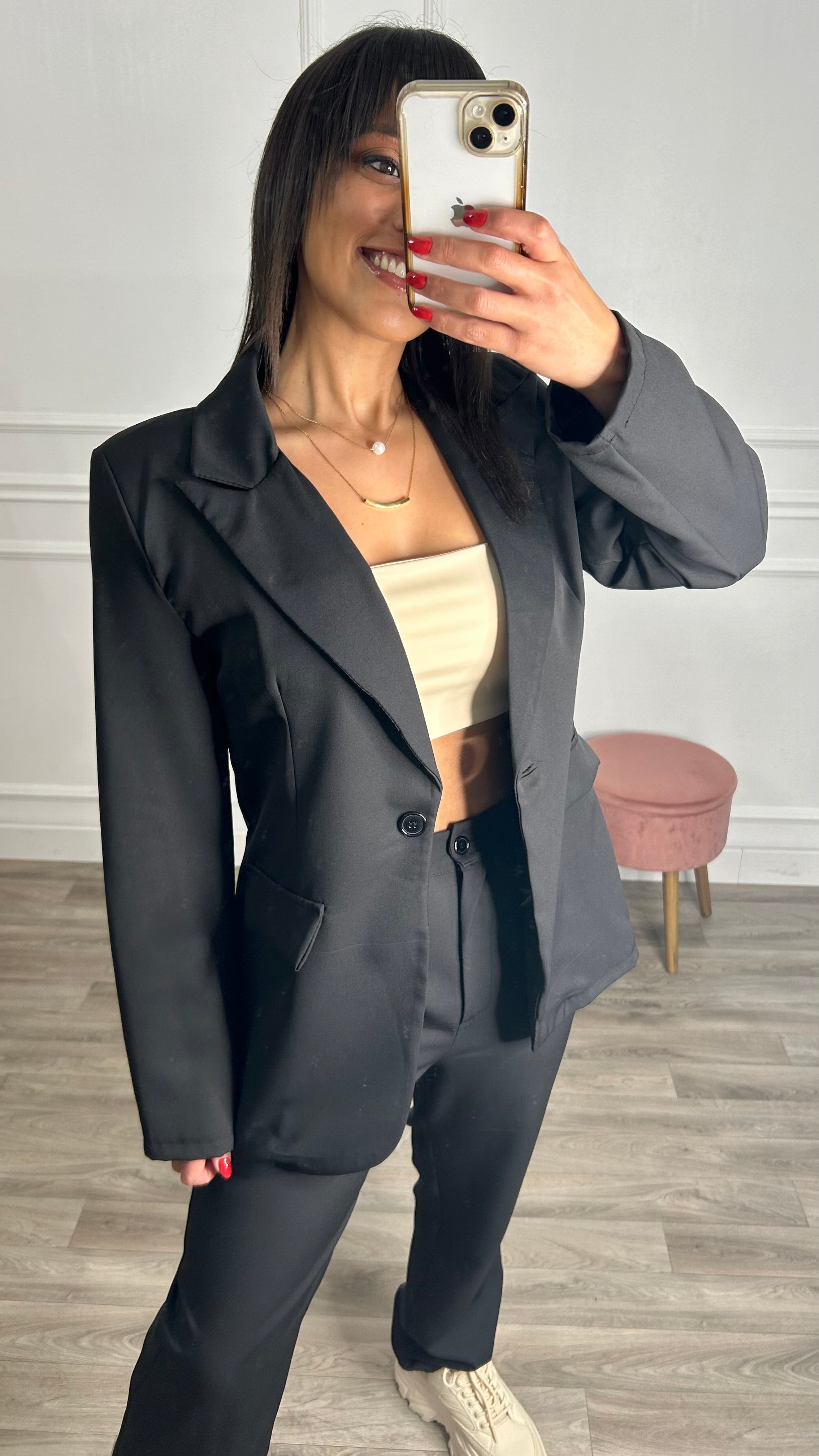 Conjunto Blazer+Calça Preto