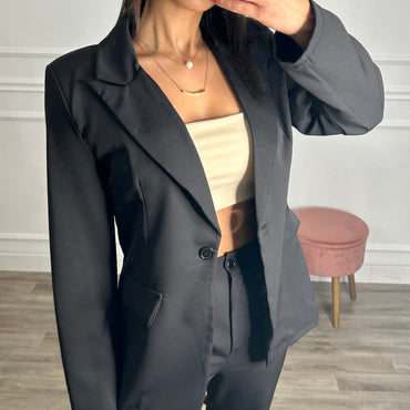 Conjunto Blazer+Calça Preto