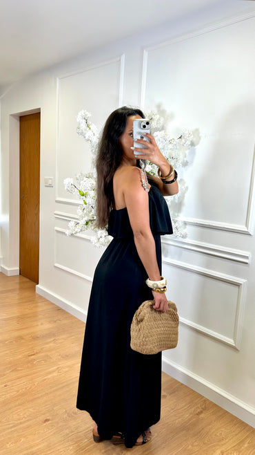 Vestido Cai-cai Preto