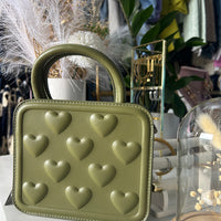 Mala corações Verde