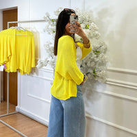 Casaco Croché Amarelo