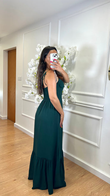 Vestido Cinderela Verde Esmeralda