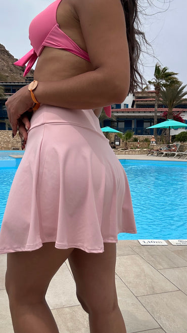 Saia calção Lycra Rosa