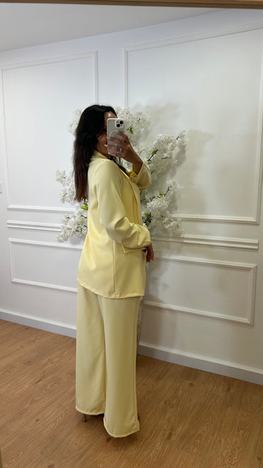 Blazer básico Amarelo
