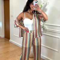 Conjunto camisa de Rede + Pantalona