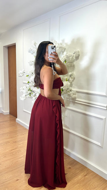 Vestido elegante em Bordo