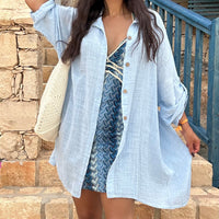 Vestido de Renda Azul