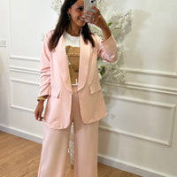 Calça com elastico Rosa