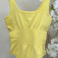 Body Modelador Amarelo