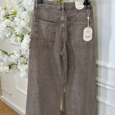 Calça Wide Leg REDIAL Castanha