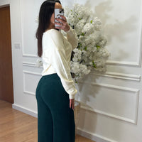 Cardigan com pedras brilhantes