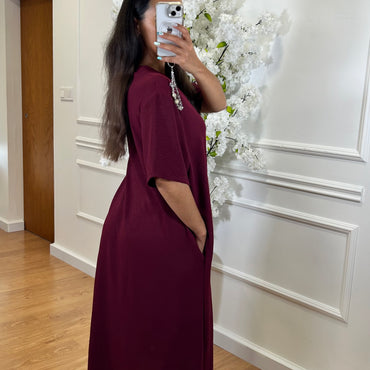 Tunica Oversize Bordo