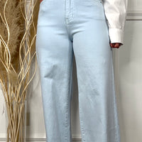Calça de Ganga Wide Leg REDIAL azul bebé