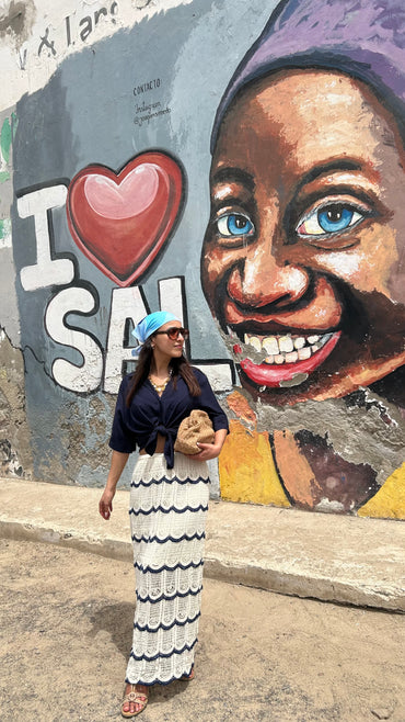 Camisa de apertar com nó Azul marinho