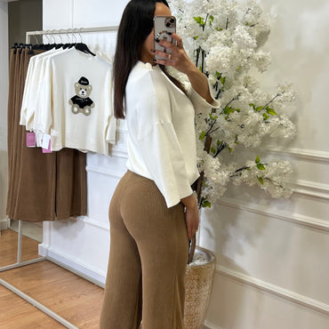 Pantalona bombazine Camel