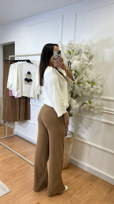 Pantalona bombazine Camel