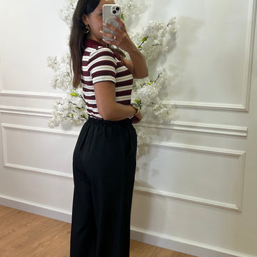 Calça com elastico Preta