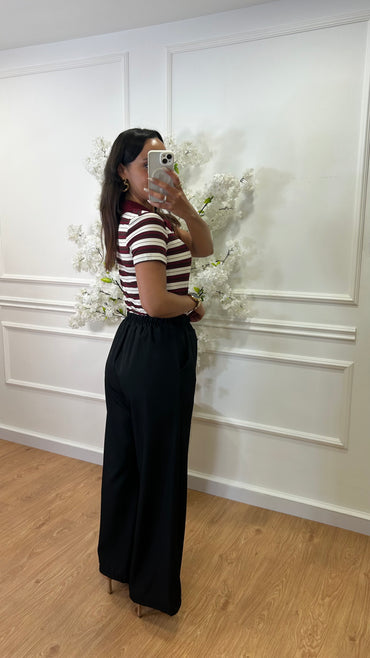 Calça com elastico Preta