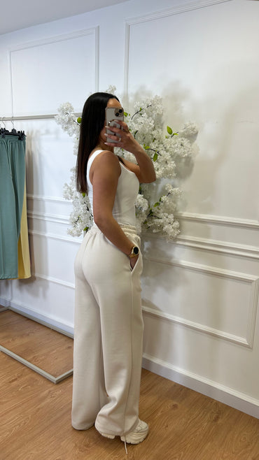 Calça de Fato de Treino Bege