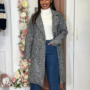 Casaco Teddy Cinza Mesclado