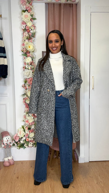 Casaco Teddy Cinza Mesclado