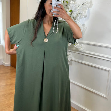 Tunica Oversize Verde Seco