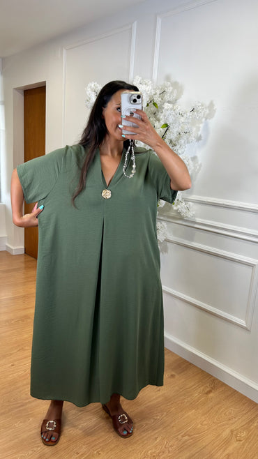 Tunica Oversize Verde Seco