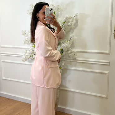 Calça com elastico Rosa