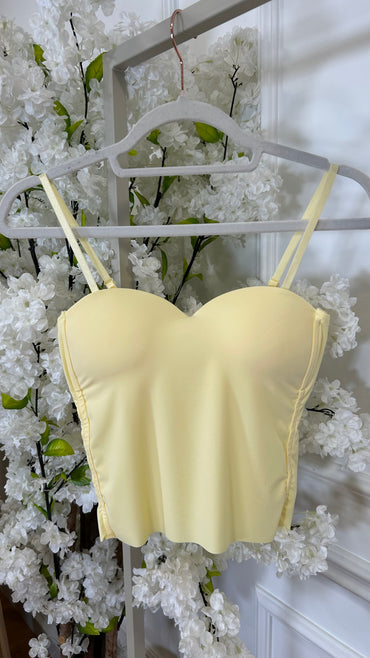 Top Push Up Amarelo