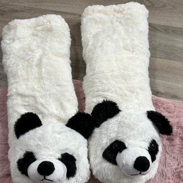 Meias antiderrapantes panda