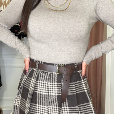 Saia calção com quadrados