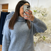 Camisola malha Azul Celeste