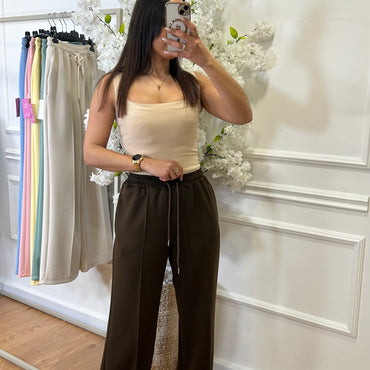 Calça de Fato de Treino Castanho