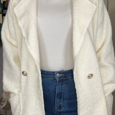 Casaco Teddy Branco